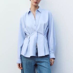 Zara Oxford Shirt w Adjustable waist